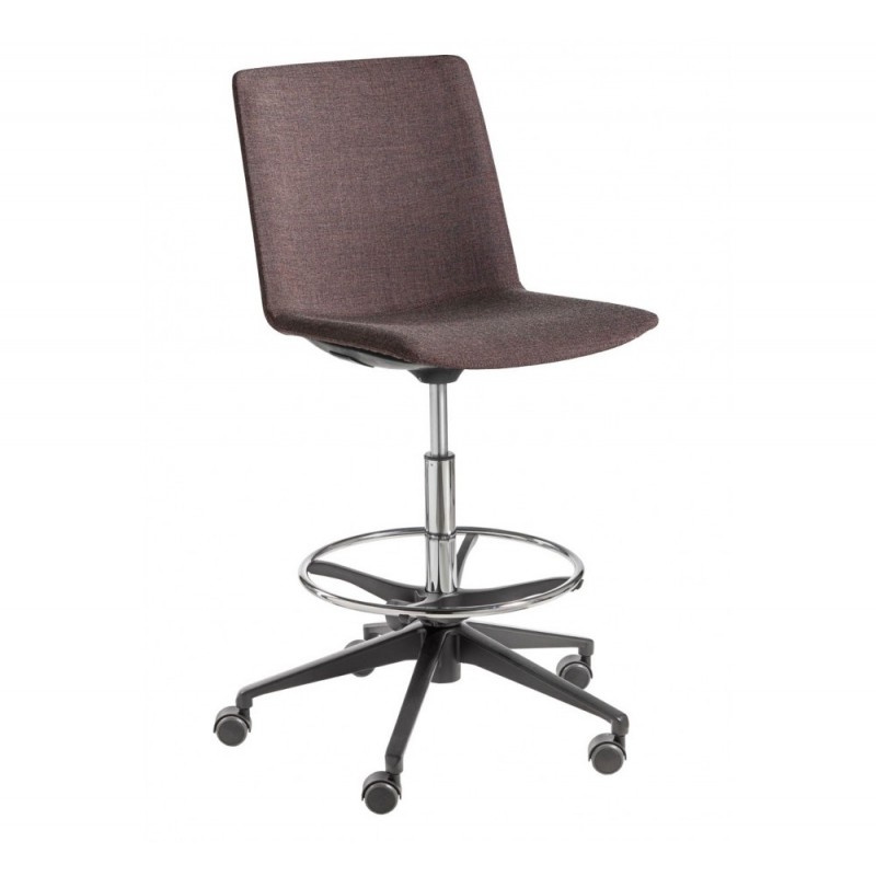 Jubel HS O5R uph καρέκλα γραφείου  45,5x51x96-122(60-86)cm (Βάση: Φ63) - καφε υφασμα  βαση τροχηλατη 