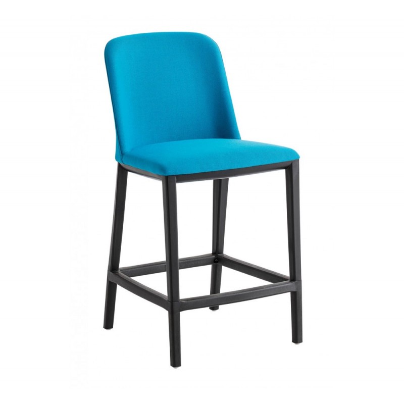 Manaa Slim 69/79 uph σκαμπό bar Ύψος καθίσματος 69cm 56x52x102(69/22)cm -Ύφασμα μπλέ  - Technopolymer μαύρο 