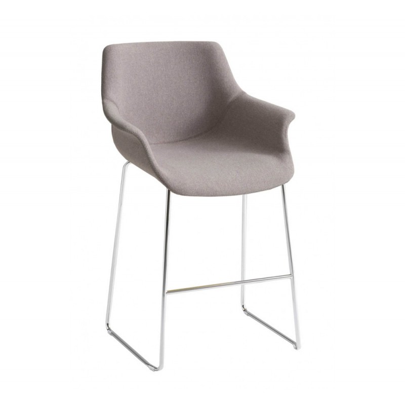 More ST 67 uph σκαμπό bar Ύψος καθίσματος 67cm 60x55x104(67)cm - ΓΚΡΙ ΥΦΑΣΜΑ 