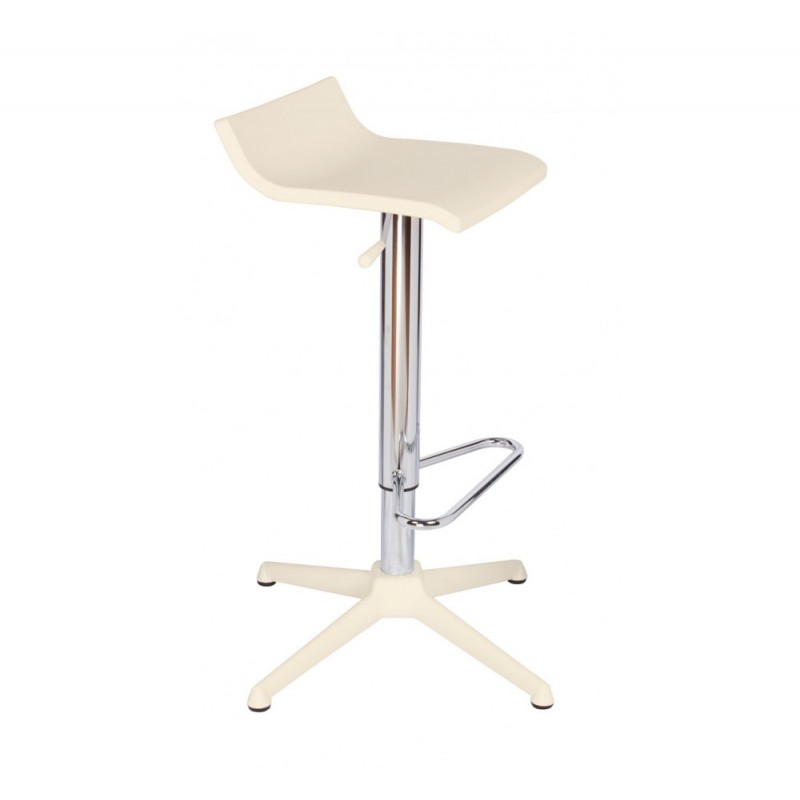 Over σκαμπό bar 14-Pearl grey 40x40x80-65cm