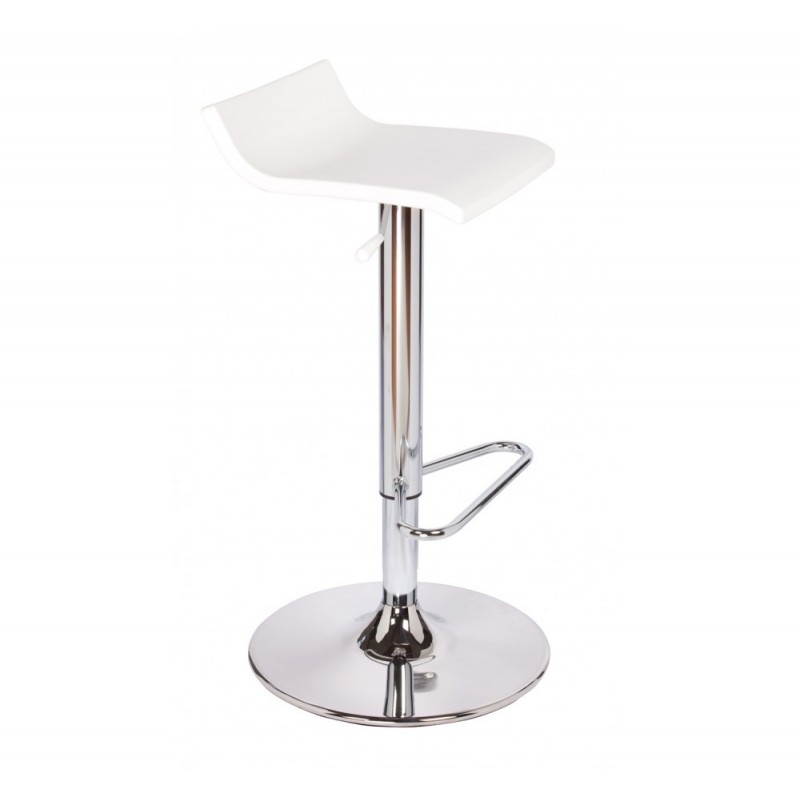 Over T/TV σκαμπό bar 00-White 40x40x60-75cm