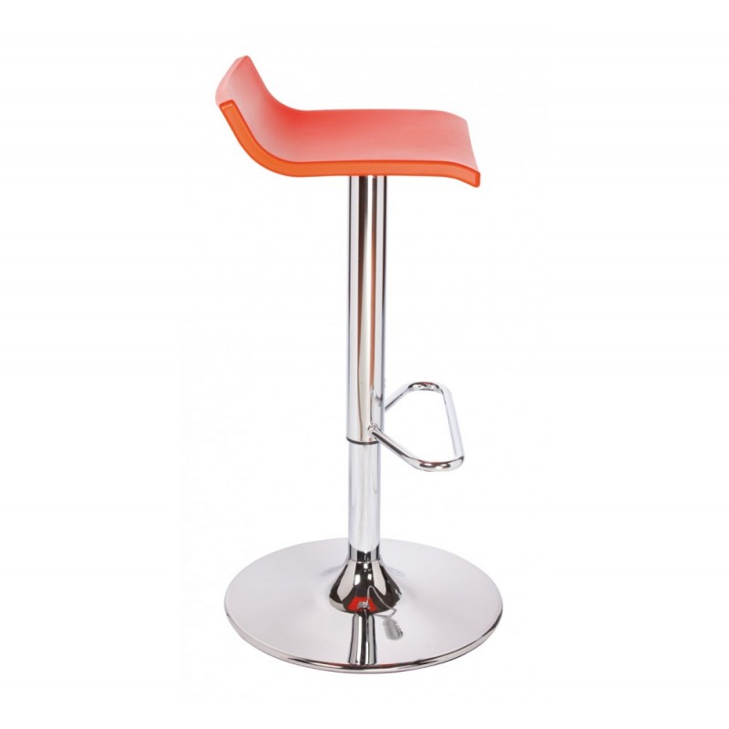 Over T/TV σκαμπό bar 06-Red 40x40x60-75cm