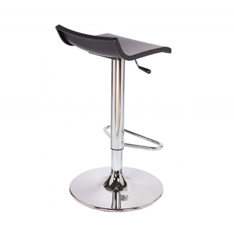 Over T/TV σκαμπό bar 10-Black 40x40x60-75cm