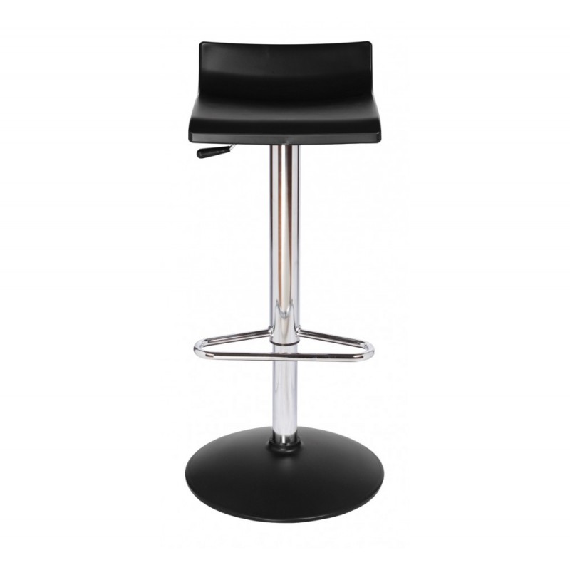 Over T/TV σκαμπό bar 10-Black 40x40x60-75cm