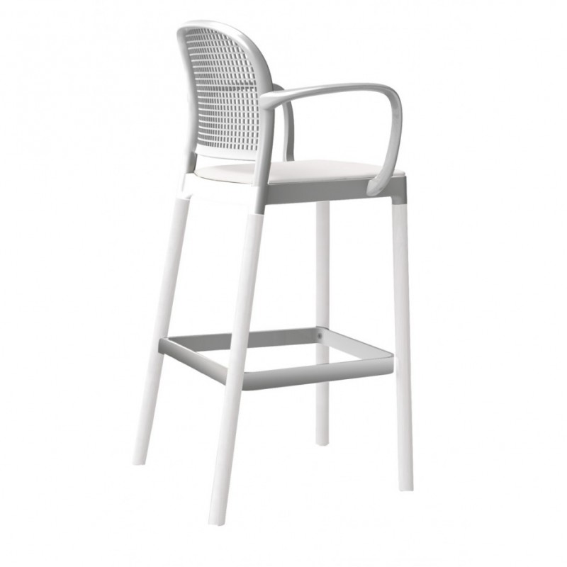 Panama B σκαμπό bar 00-White 58x114x95cm