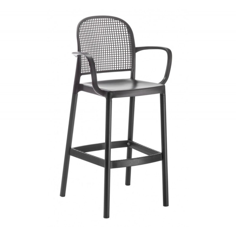 Panama B σκαμπό bar 10-Black 58x114x95cm