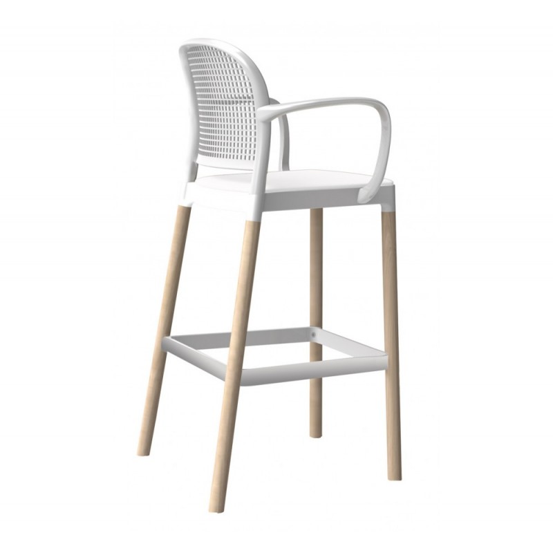 Panama BLB σκαμπό bar 00-White 114x58x95cm