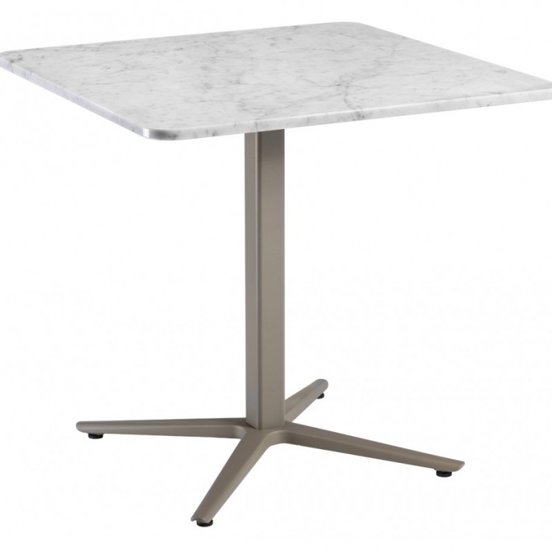 Hug marble τραπέζι 20mm 55 70x70x74cm - Αλουμίνιο - Μάρμαρο