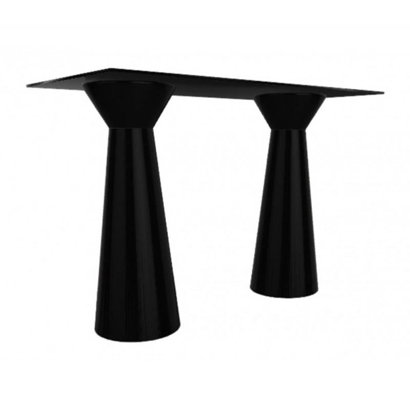 Roller διπλό τραπέζι 120x50x110cm μαυρο  Compactop  - βάση  απο Techno-polymer 