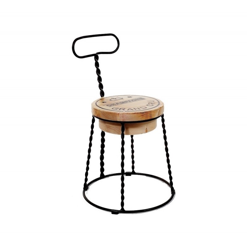 Afro μεταλλική καρέκλα Aνθρακί 46x45x47xh76cm