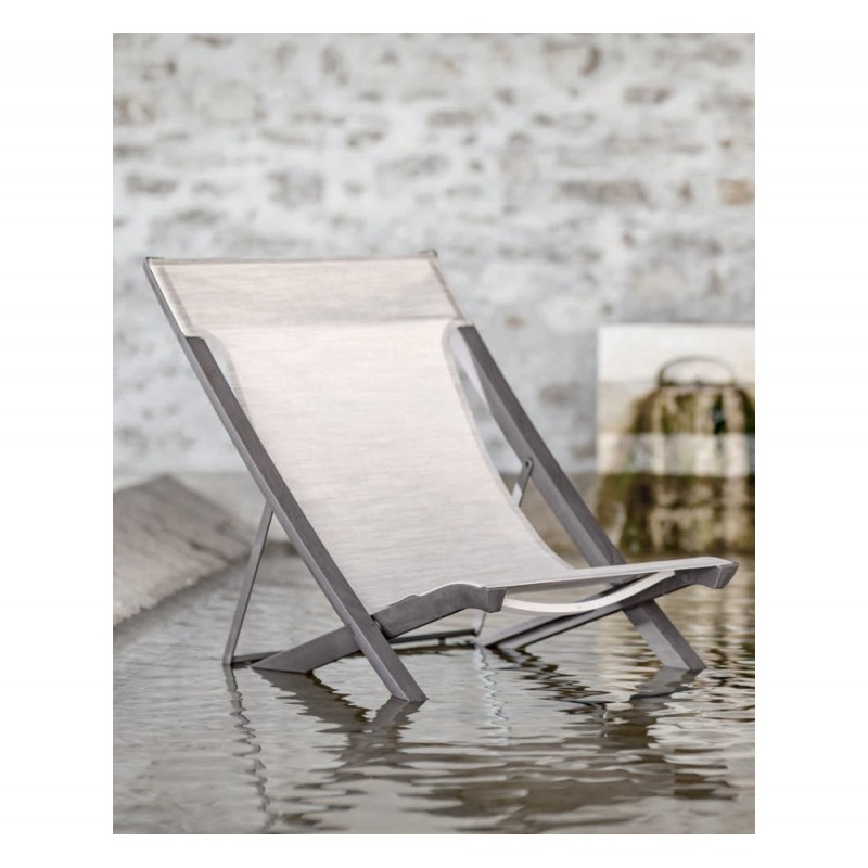 Sunset σεζλόνγκ T33 - Heather beige 63x105x75cm