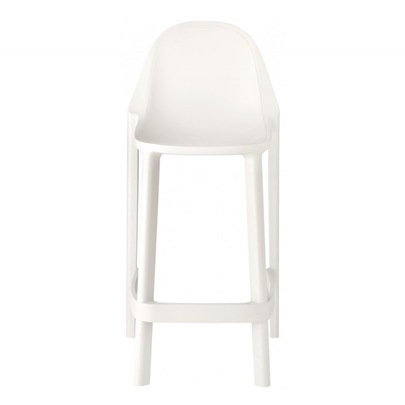 Piu 75 σκαμπό bar λευκό χρώμα Ύψος καθίσματος 75cm 48x47x105(75)cm