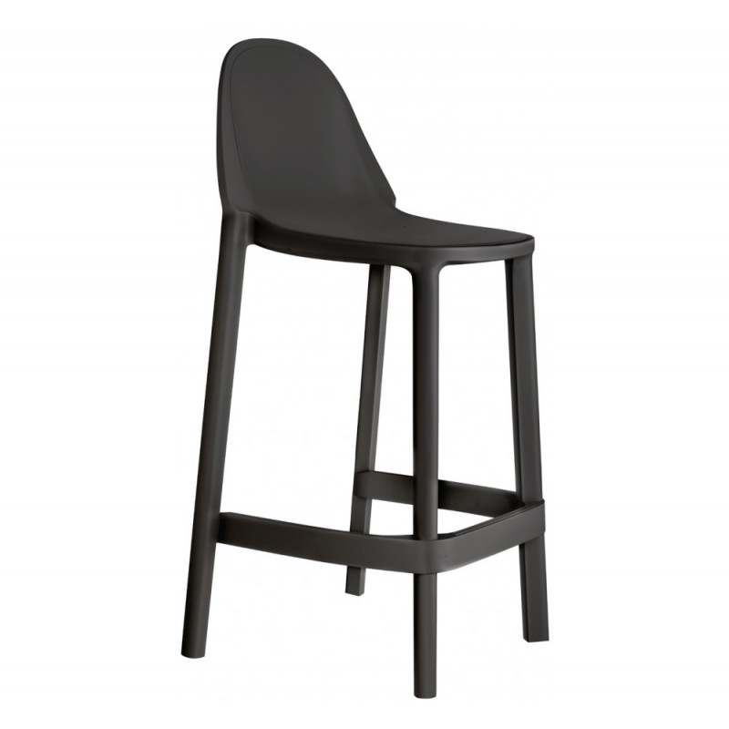 Piu 75 σκαμπό bar ανθρακι  Ύψος καθίσματος 75cm 48x47x105(75)cm 