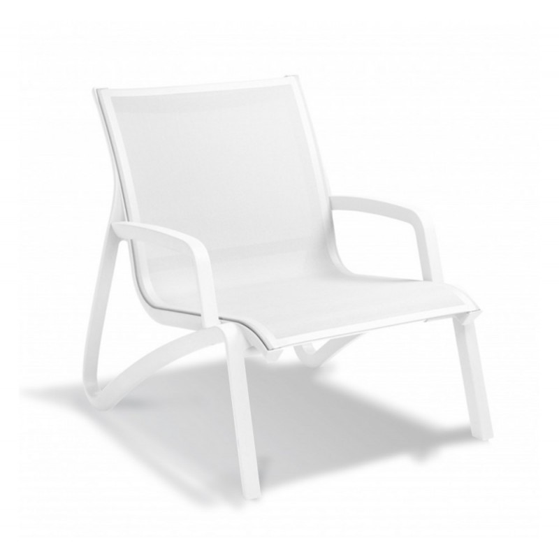Sunset lounge πολυθρόνα T28 - White 74x83x84cm