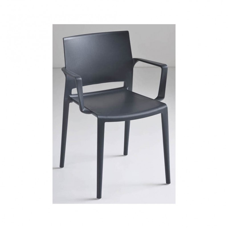 Bakhita πολυθρόνα 21-Grey 57x54x80(65/46)cm