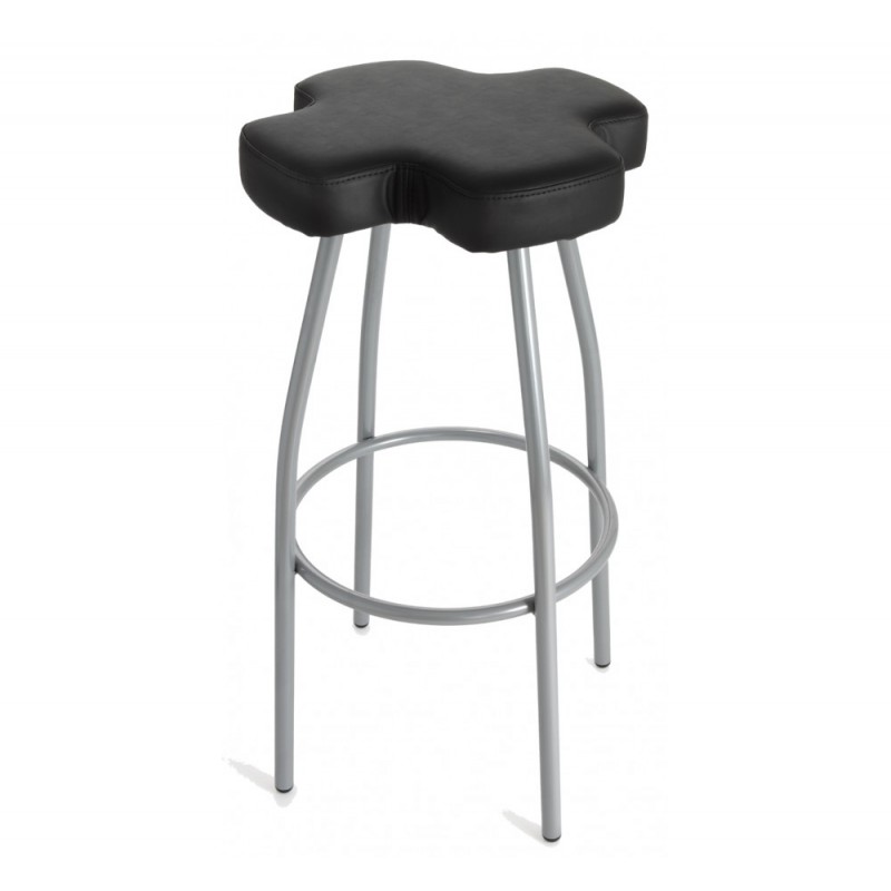 Cross σκαμπό bar E_Simil_leather_ Aurea-16 ΧΡΩΜΑ ΜΑΥΡΗ ΔΕΡΜΑΤΙΝΗ  42x42x79cm