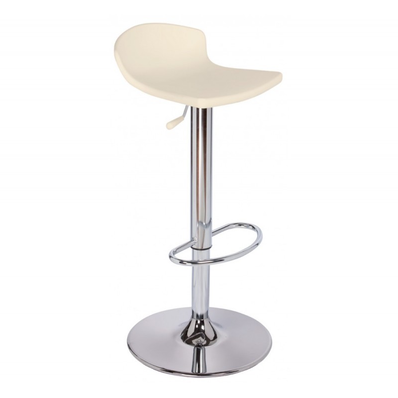 Guliver A/AV σκαμπό bar 01-Beige Ø40(37x36)x60-75cm