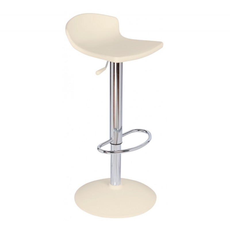 Guliver A/AV σκαμπό bar 01-Beige Ø40(37x36)x60-75cm