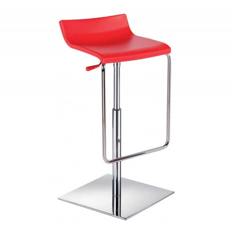 Micro-X σκαμπό bar 06-Red Ø40(34x37)x69-84(60-75)cm