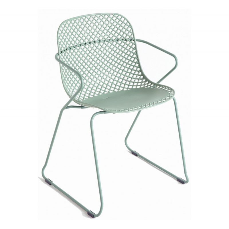 Ramatuelle πολυθρόνα 736 - Tender green 57x52x80(65/42)cm