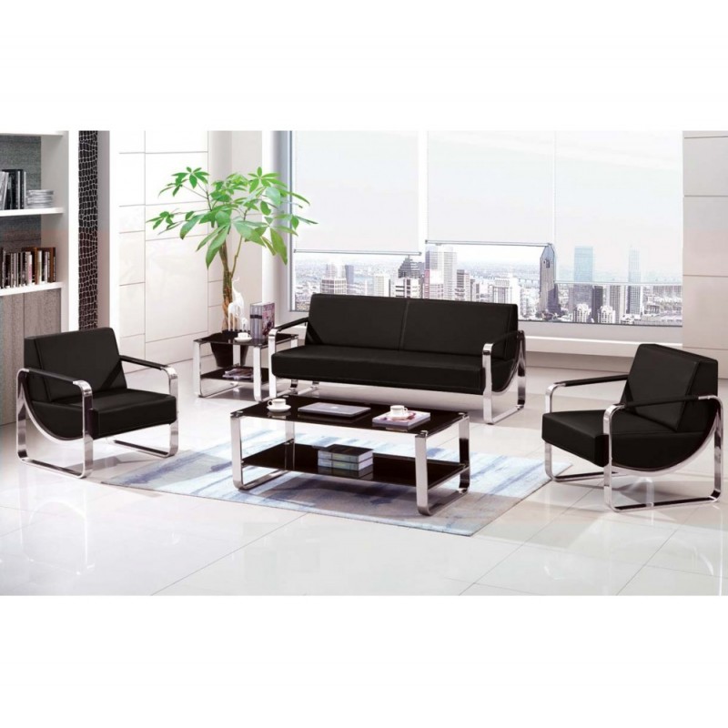 Limo set 3τμχ Μαύρο Καναπές: 180x78x83cm