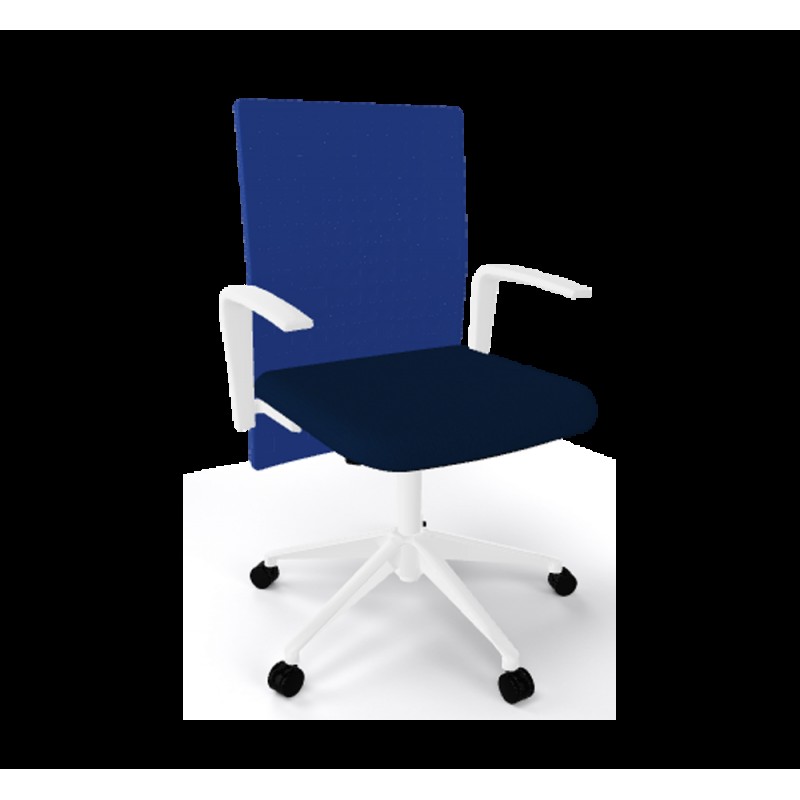 Elodie Manager 05R-00 πολυθρόνα γραφείου μπλέ χρωμα T05 63x50x92-106(42-55)cm