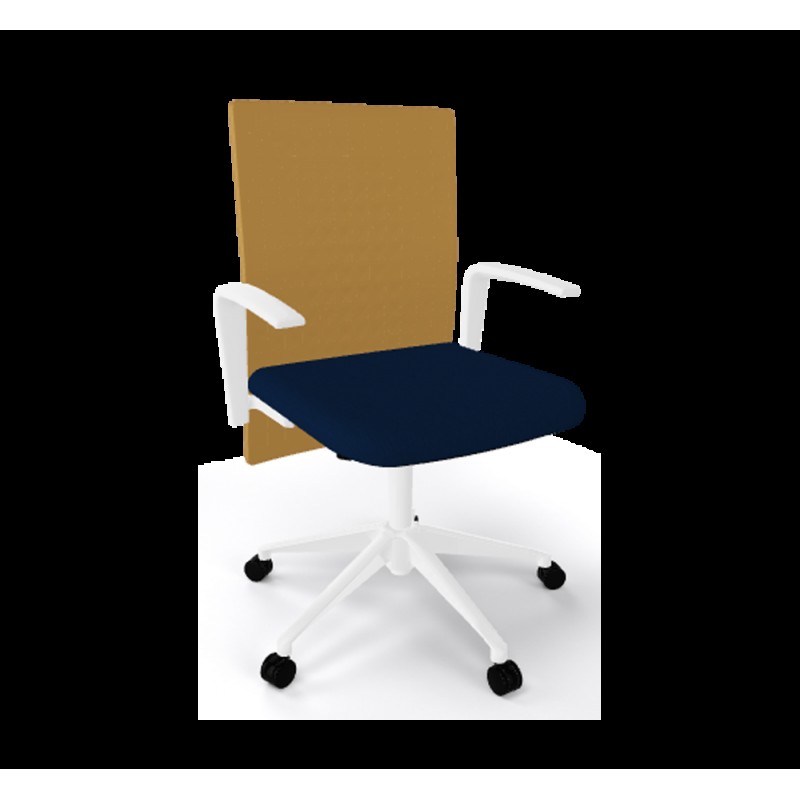 Elodie Manager 05R-00 πολυθρόνα γραφείου καφέ χρώμα  T03 63x50x92-106(42-55)cm