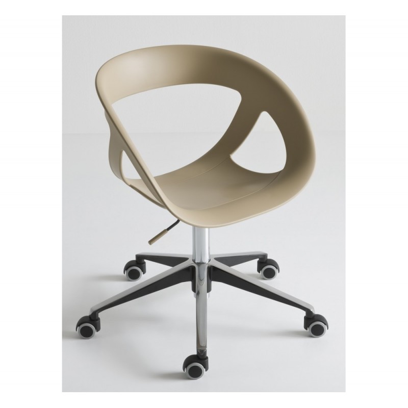 Moema 05R πολυθρόνα 39-Brown ΚΑΦΕ ΠΟΛΥΠΡΟΠΥΛΕΝΙΟ καθισμα  60x56x79(47)cm  - AV. 636-75008 