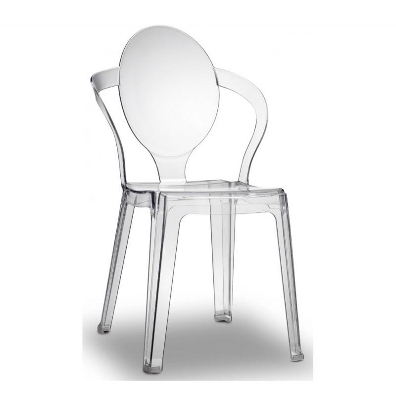 Spoon καρέκλα 100 -  transparent 52x56x89(46)cm