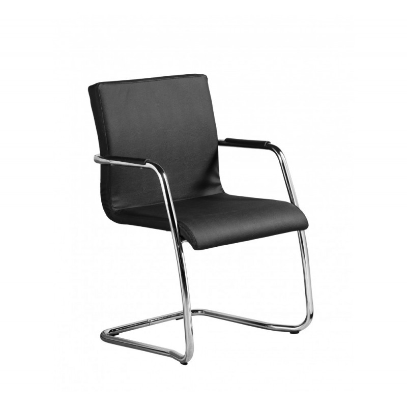 Plato πολυθρόνα επισκέπτη γραφείου Με δερματίνη 56x44x85cm