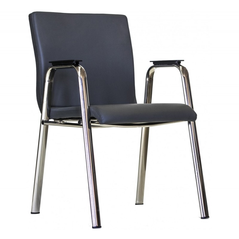 Gaia πολυθρόνα επισκέπτη γραφείου Με δερματίνη 57x44x85cm