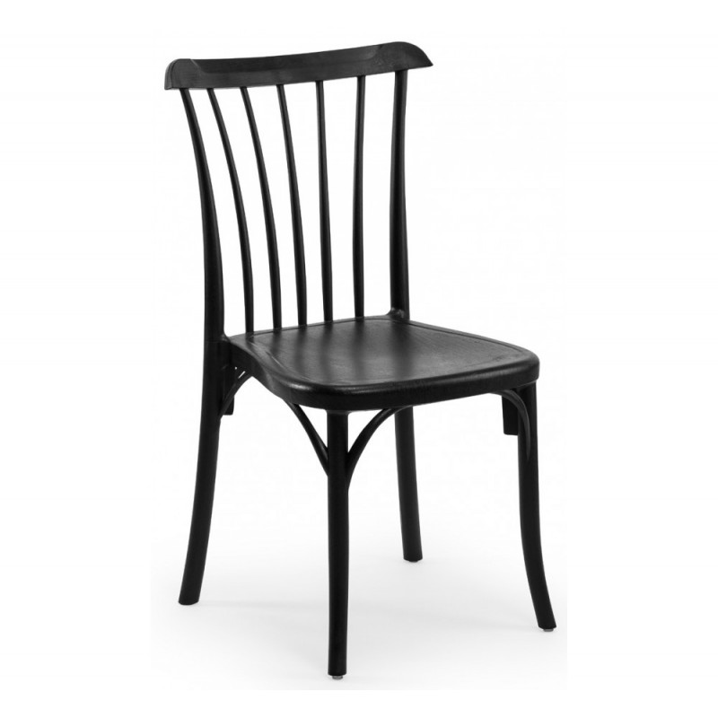 Gozo καρέκλα Black 49x54x90(45)cm