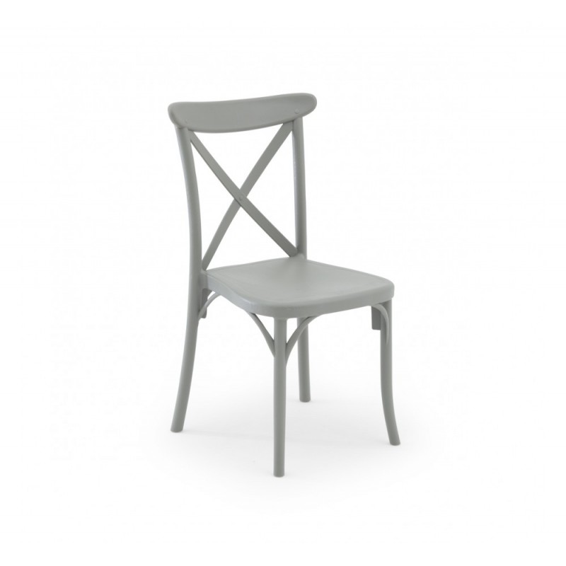 Capri καρέκλα Cement Grey 49x54x90(45)cm
