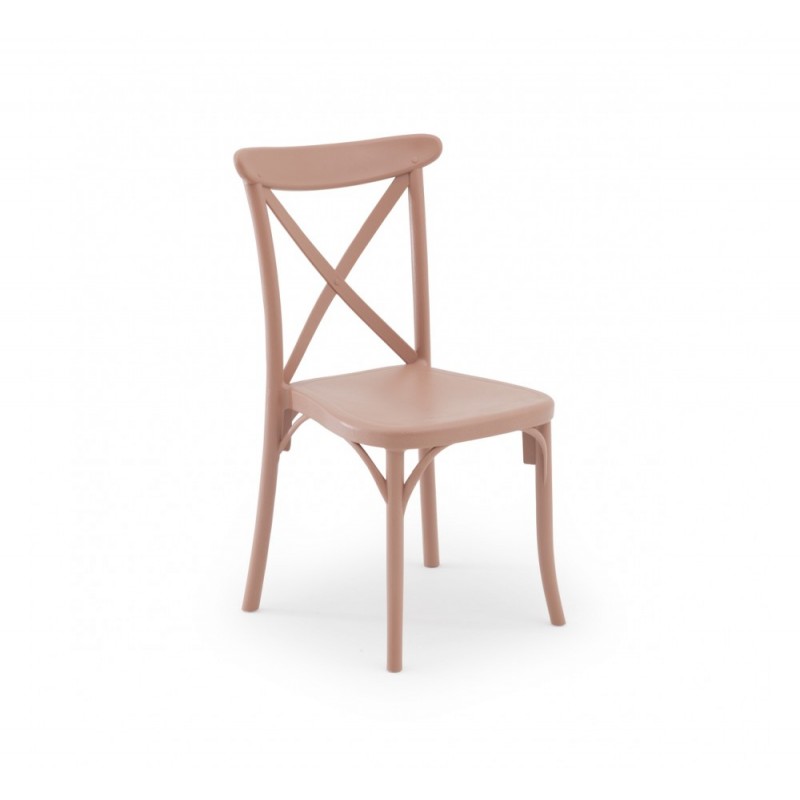 Capri καρέκλα Milky Brown 49x54x90(45)cm