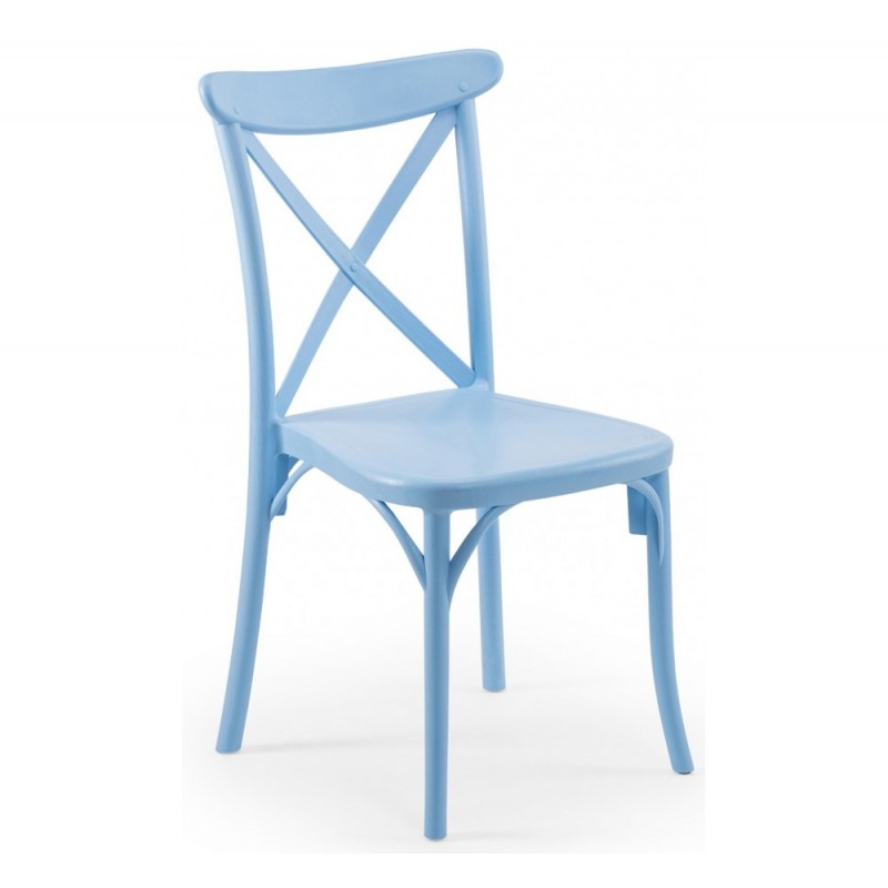 Capri καρέκλα Light Blue 49x54x90(45)cm