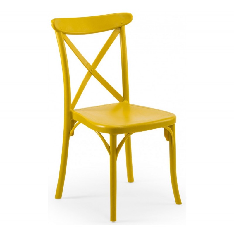 Capri καρέκλα Yellow 49x54x90(45)cm