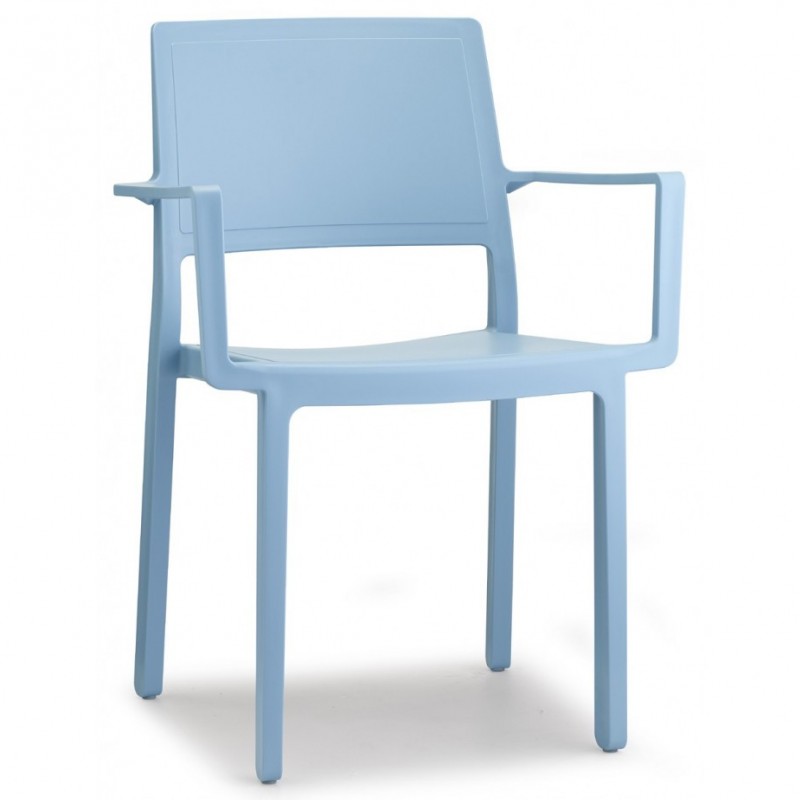 Kate-P πολυθρόνα 62 - Light blue 57x50x84(65/46)cm SET 4 ΤΜΧ