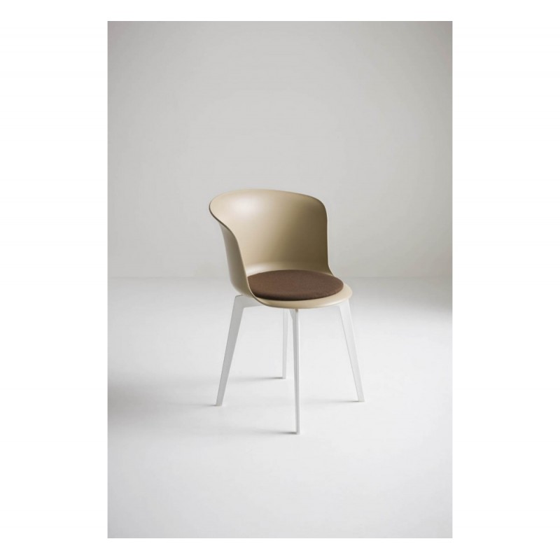 Epica καρέκλα 52-Tortora χρώμα  55x54x79(47)cm