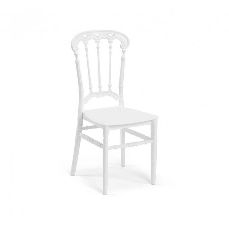 Roma καρέκλα Ivory White 38x42x93(43,5)cm