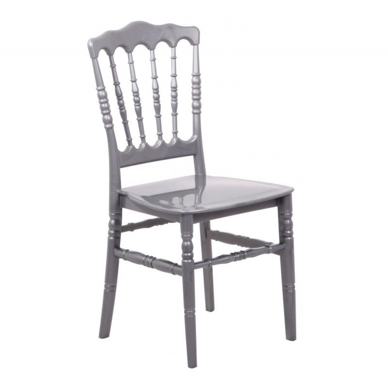 Napoleon XL καρέκλα Silver 38x42x93(43,5)cm