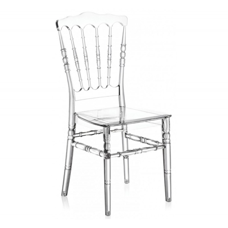 Napoleon XL καρέκλα Transparent 38x42x93(43,5)cm