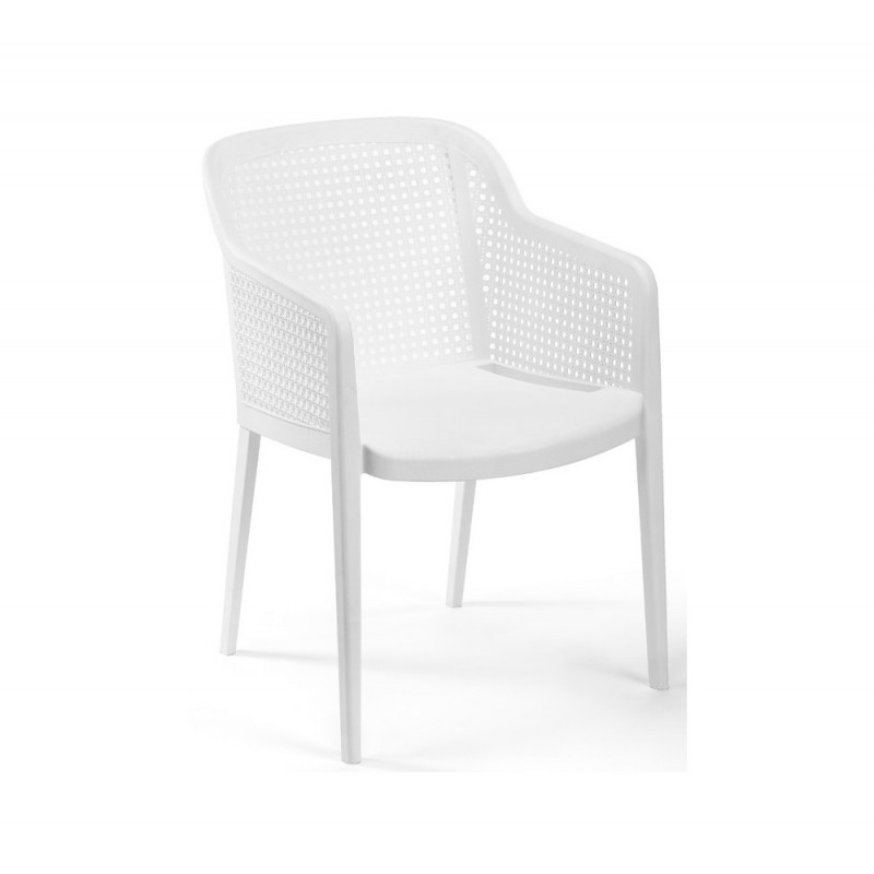 Octa πολυθρόνα Ivory White 56x60x81(44)cm