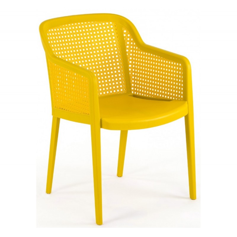 Octa πολυθρόνα Yellow 56x60x81(44)cm