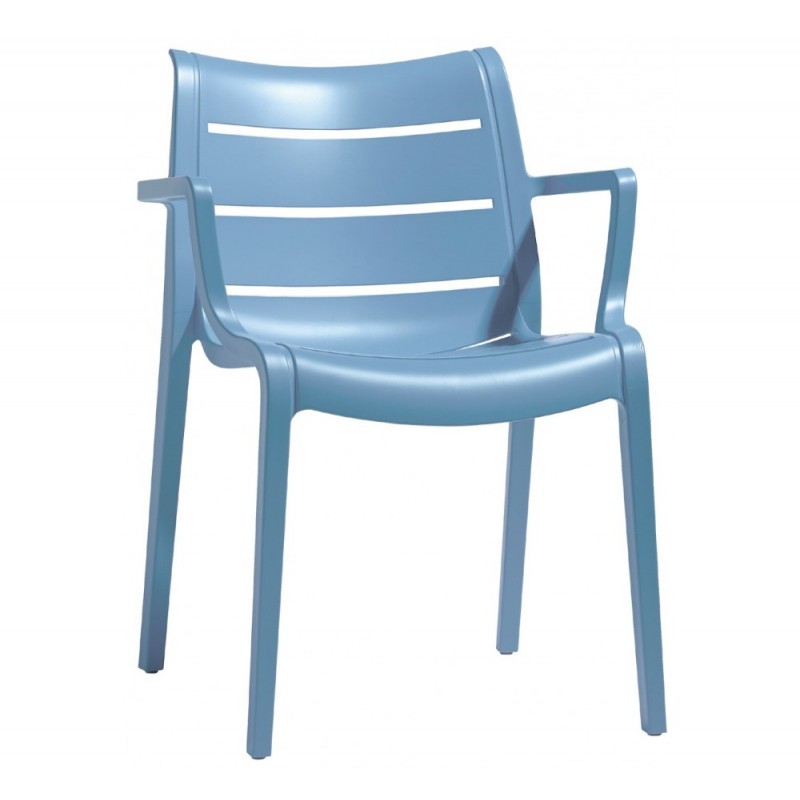 Sunset πολυθρόνα 62 - Light blue 59x59x82(68/47)cm SET 4 TMX 