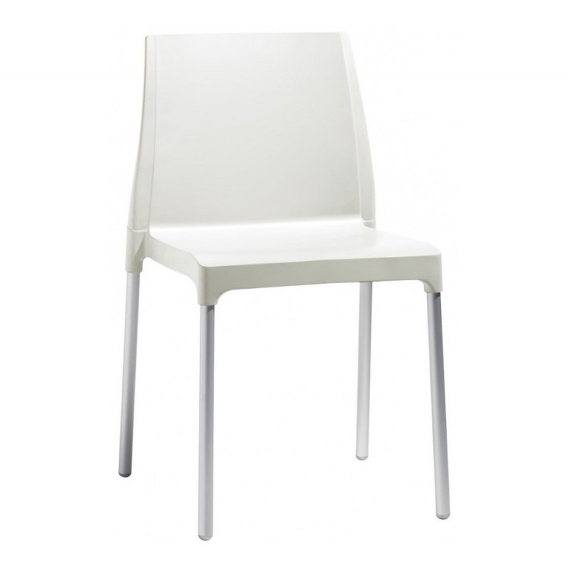 Chloe 2633 καρέκλα σε λευκό  πολυπροπυλενιο  AA - Anodised aluminium 49x51x83(47)cm ΣΥΣΚΕΥΑΣΙΑ 6 ΤΜΧ