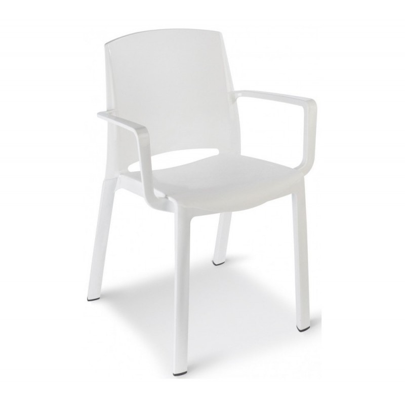 Milton πολυθρόνα 096 - Ice white 58x52x81(63/45)cm