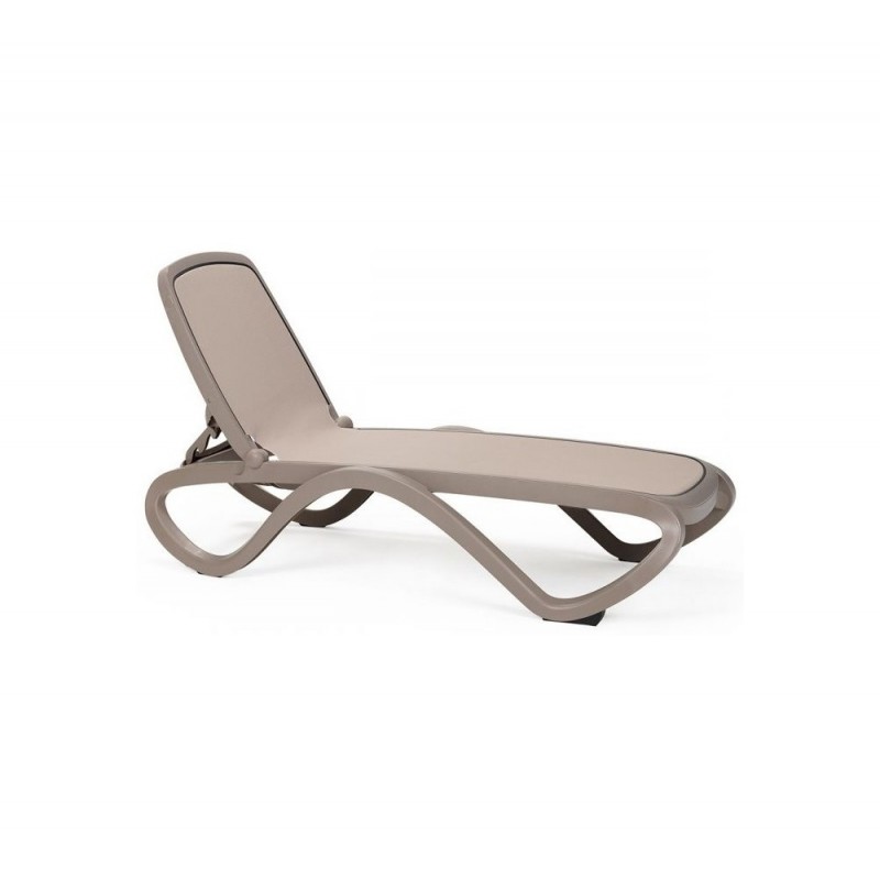 Omega ξαπλώστρα 10 - Tortora 194/170x69x38-91cm