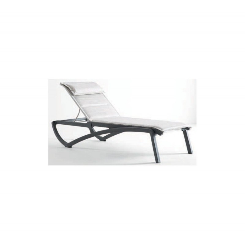 Sunset Confort ξαπλώστρα T34 - Heather grey 192x78x39cm