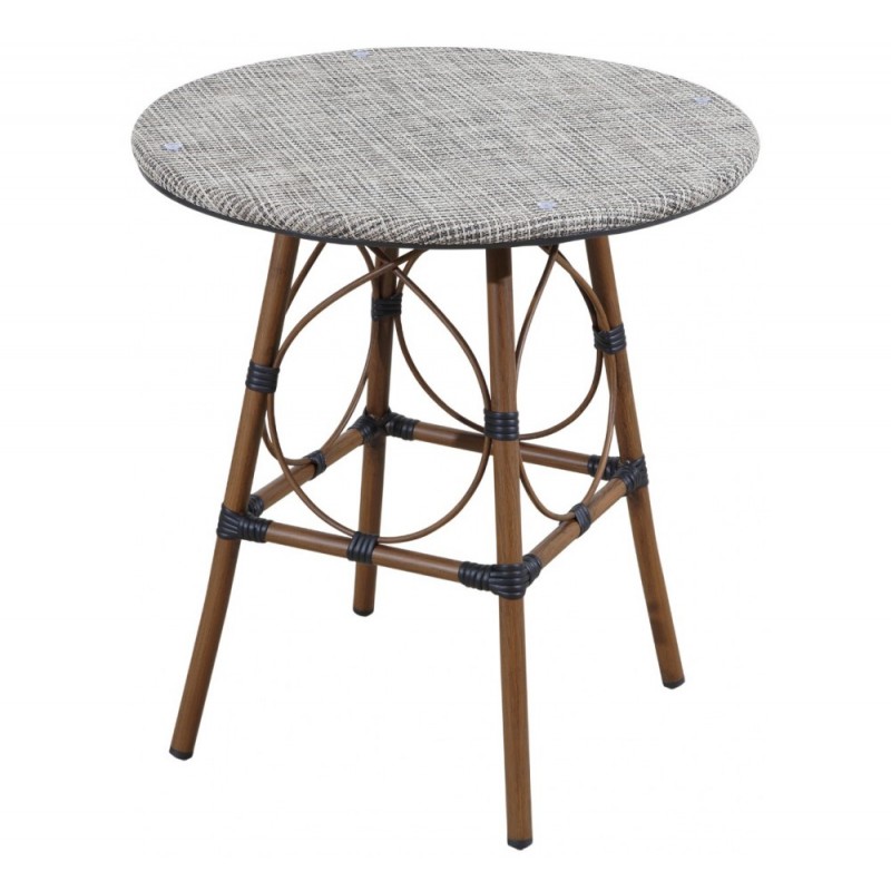 Rivoli τραπέζιαπο Textilene-glass top  Φ70x74hcm