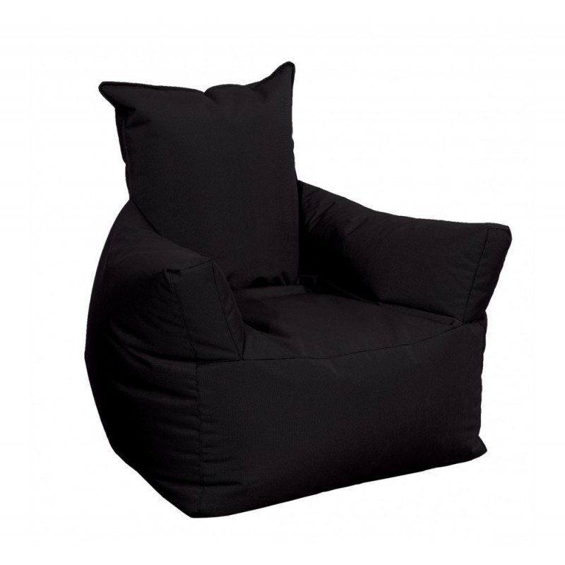 AVG293 πουφ-πολυθρονάκι R-103 Μαύρο 100x85x90/40cm